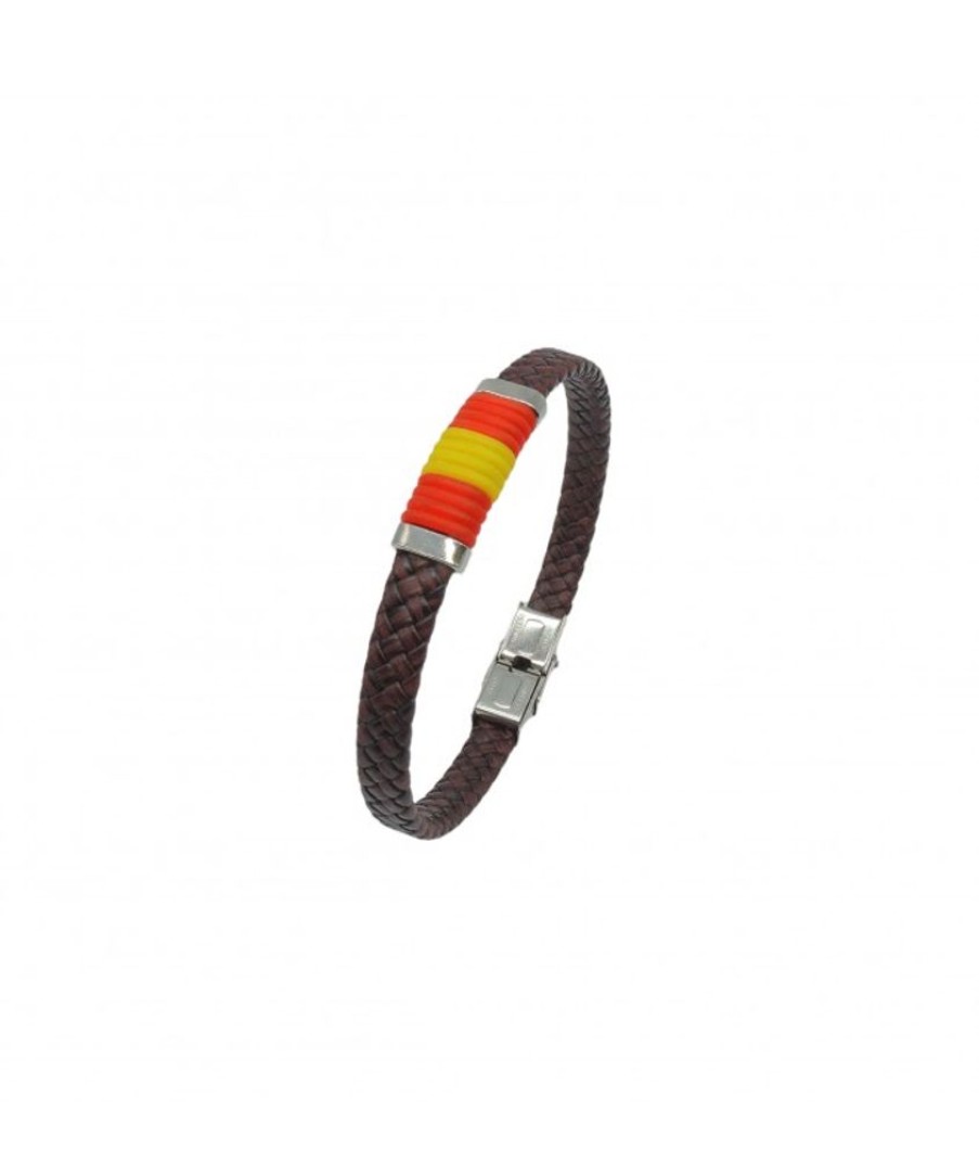 Hombre Ivoire | Pulsera Fermo Marron