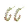 Mujer Ivoire | Pendientes Creta Dorado Multicolor